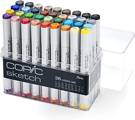 Copic Sketch, Alcohol-Based Markers, 36pc Set