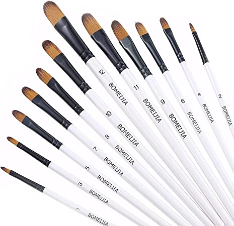 GETHPEN Filbert Paint Brushes Set