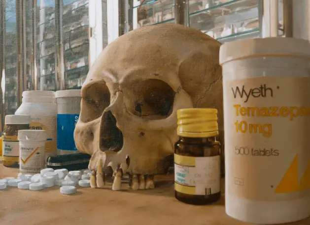 Damien Hirst, Skull with pills