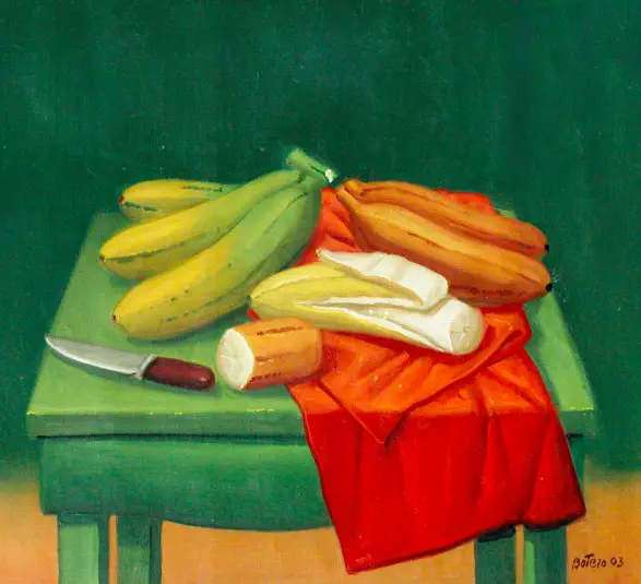 Fernando Botero, Still Life with Bananas