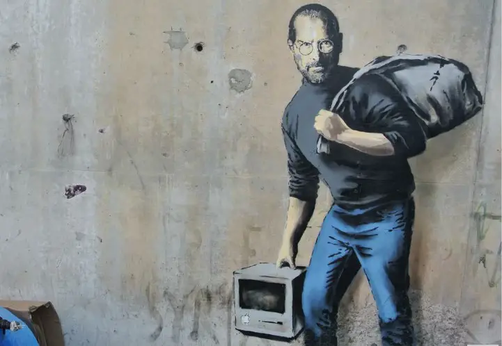 Steve Jobs graffiti