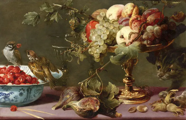 Still life with a cat by 
Frans SNYDERS