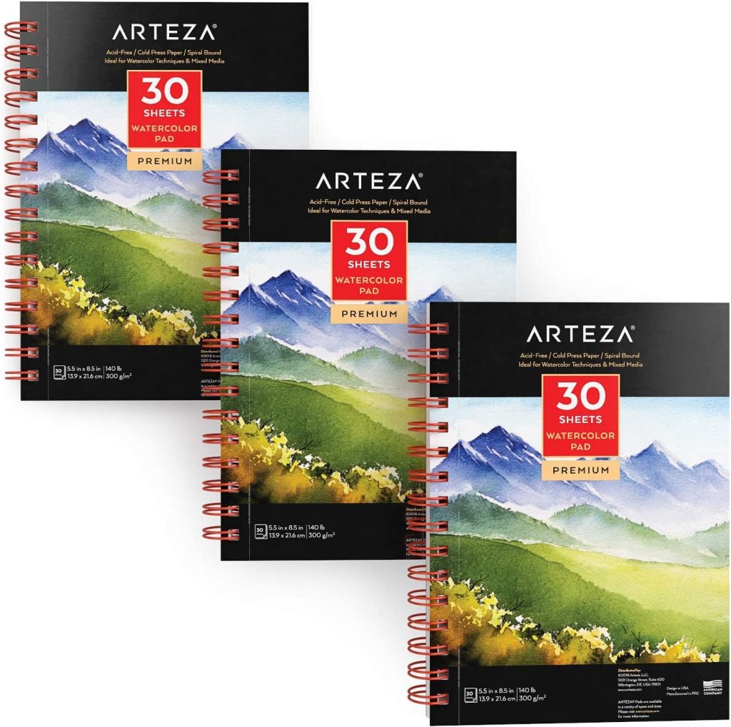 Arteza Premium Watercolour Paper Pad