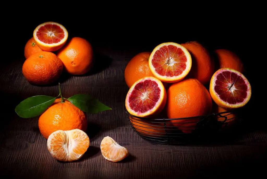 Photograph of tangerines