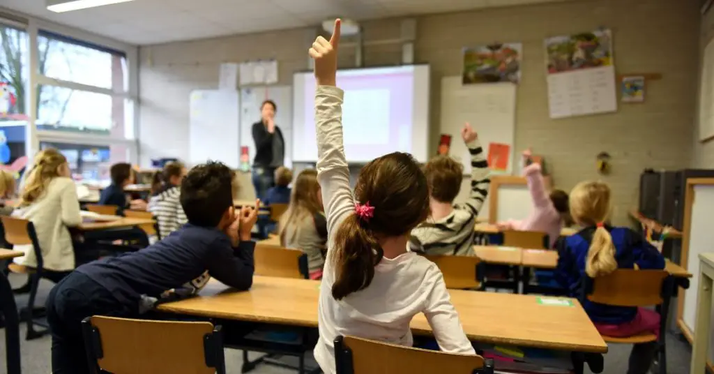 Students in a classroom