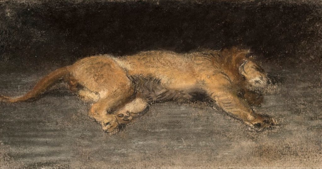 Eugène Delacroix Pastel artwork