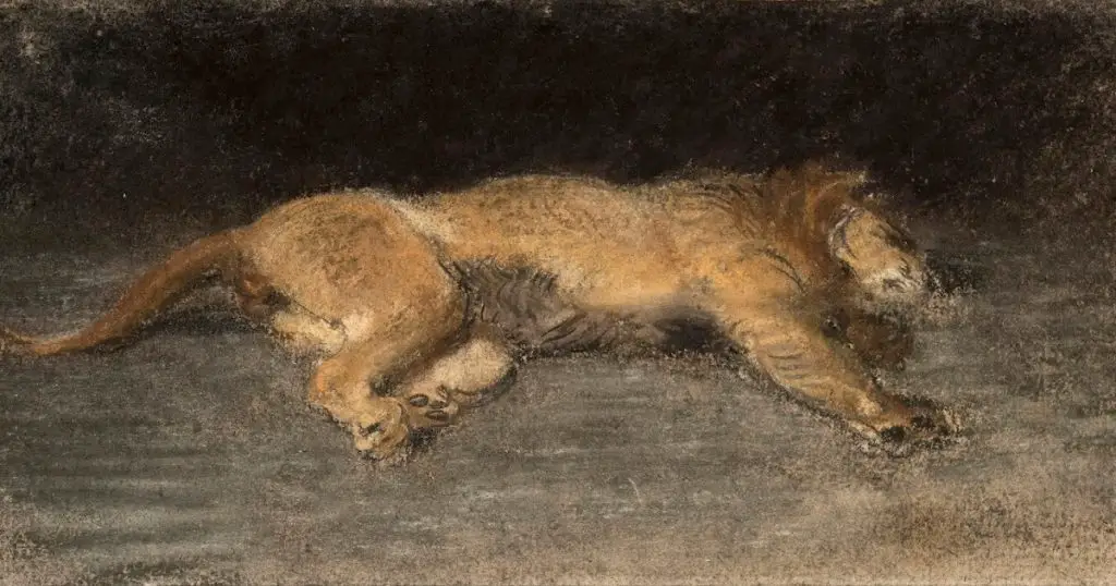 Eugène Delacroix Pastel artwork