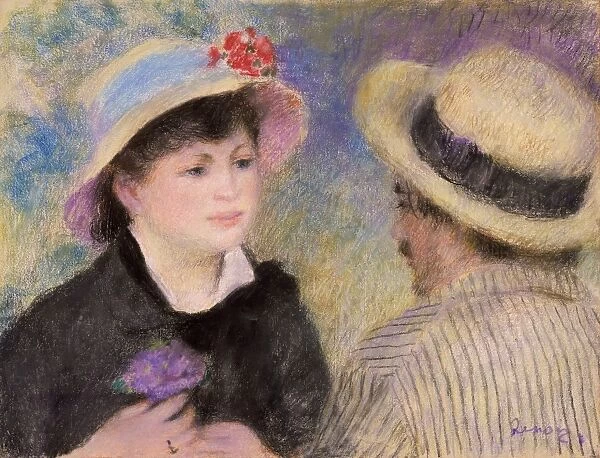 Boating Couple-Pierre-Auguste Renoir