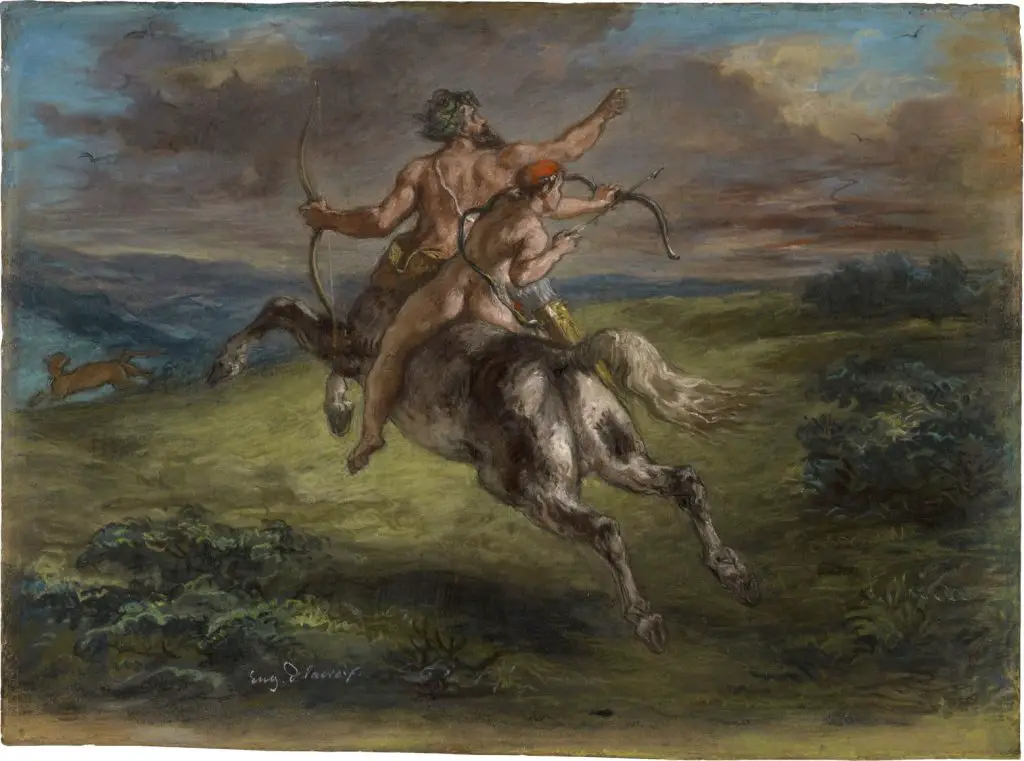 Eugène Delacroix, The Education of Achilles