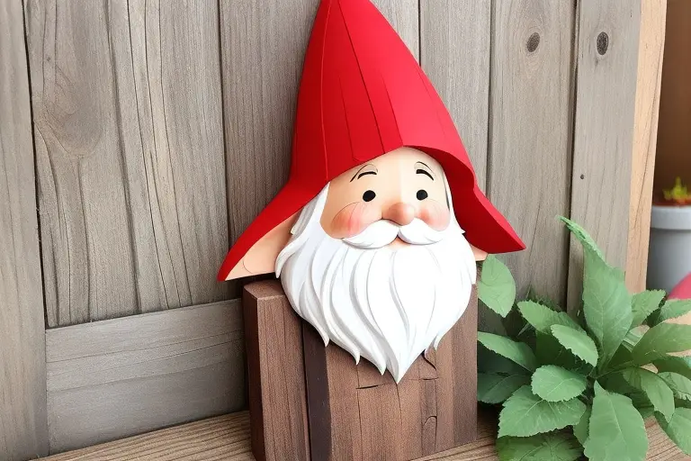 DIY Wooden Gnome Decor