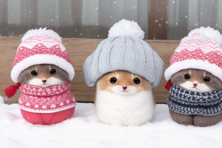 Pom-Pom Winter Animals