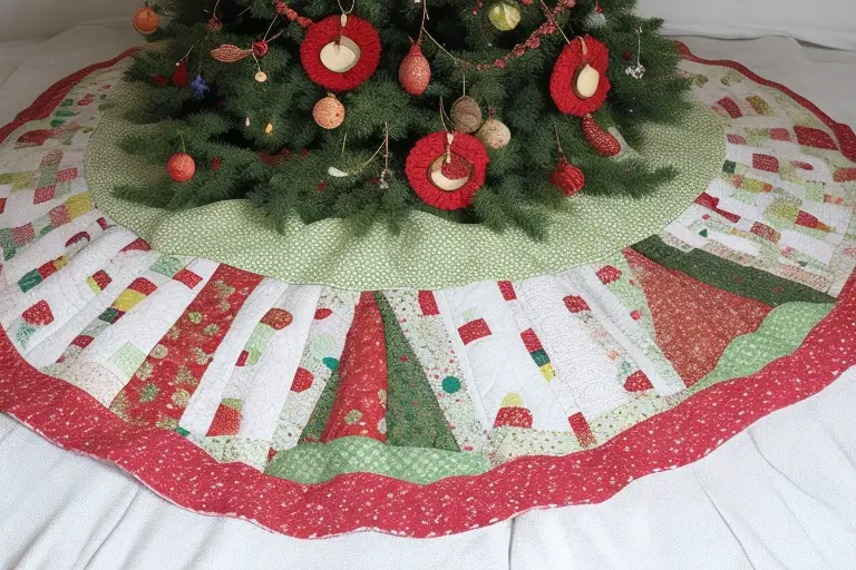 Vintage Quilt Tree Skirt